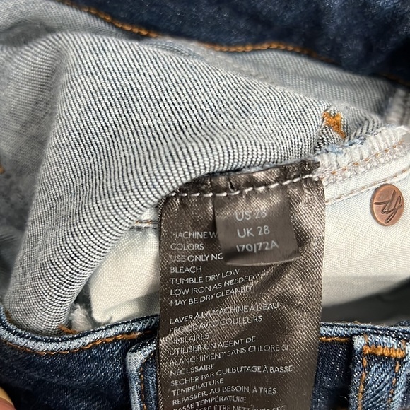 We The Free Jeans 28 High Waist Stretchy Dark Blue - Picture 8 of 8